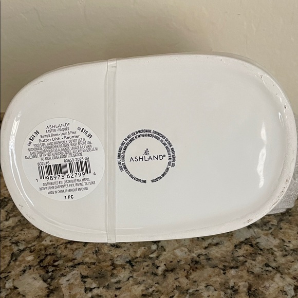 New White Rabbit Covered Butter Keeper - Picture 4 of 4